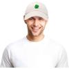 imageDALIX Four Leaf Clover Hat Baseball Cap St Patricks Day Cotton CapsBeige