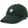 imageDALIX Four Leaf Clover Hat Baseball Cap St Patricks Day Cotton CapsDark Green