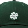 imageDALIX Four Leaf Clover Hat Baseball Cap St Patricks Day Cotton CapsDark Green