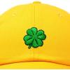 imageDALIX Four Leaf Clover Hat Baseball Cap St Patricks Day Cotton CapsGold