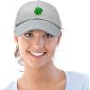 imageDALIX Four Leaf Clover Hat Baseball Cap St Patricks Day Cotton CapsGray