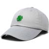 imageDALIX Four Leaf Clover Hat Baseball Cap St Patricks Day Cotton CapsGray