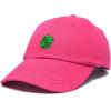 imageDALIX Four Leaf Clover Hat Baseball Cap St Patricks Day Cotton CapsHot Pink