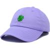 imageDALIX Four Leaf Clover Hat Baseball Cap St Patricks Day Cotton CapsLavender