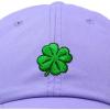 imageDALIX Four Leaf Clover Hat Baseball Cap St Patricks Day Cotton CapsLavender