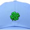 imageDALIX Four Leaf Clover Hat Baseball Cap St Patricks Day Cotton CapsLight Blue