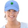 imageDALIX Four Leaf Clover Hat Baseball Cap St Patricks Day Cotton CapsLight Blue