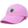 imageDALIX Four Leaf Clover Hat Baseball Cap St Patricks Day Cotton CapsLight Pink