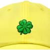 imageDALIX Four Leaf Clover Hat Baseball Cap St Patricks Day Cotton CapsMinion Yellow