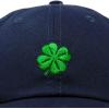 imageDALIX Four Leaf Clover Hat Baseball Cap St Patricks Day Cotton CapsNavy Blue