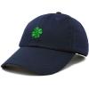 imageDALIX Four Leaf Clover Hat Baseball Cap St Patricks Day Cotton CapsNavy Blue