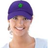 imageDALIX Four Leaf Clover Hat Baseball Cap St Patricks Day Cotton CapsPurple