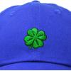 imageDALIX Four Leaf Clover Hat Baseball Cap St Patricks Day Cotton CapsRoyal Blue