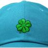imageDALIX Four Leaf Clover Hat Baseball Cap St Patricks Day Cotton CapsTeal