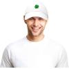 imageDALIX Four Leaf Clover Hat Baseball Cap St Patricks Day Cotton CapsWhite