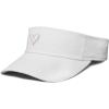 imageDALIX Heart Embroidered Visor Hat Adjustable Cotton Women ClassicWhite