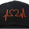 imageDALIX Heartbeat RN Nurse Hat EKG Baseball Cap Medical FitnessBlackred
