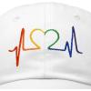 imageDALIX Heartbeat RN Nurse Hat EKG Baseball Cap Medical FitnessWhiterainbow