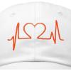imageDALIX Heartbeat RN Nurse Hat EKG Baseball Cap Medical FitnessWhitered