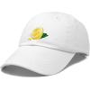 imageDALIX Lemon Hat Baseball CapWhite