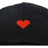 imageDALIX Pixel Heart Hat Womens Dad Hats Cotton Caps Embroidered ValentinesBlack