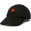 imageDALIX Pixel Heart Hat Womens Dad Hats Cotton Caps Embroidered ValentinesBlack