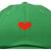 imageDALIX Pixel Heart Hat Womens Dad Hats Cotton Caps Embroidered ValentinesKelly Green
