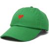 imageDALIX Pixel Heart Hat Womens Dad Hats Cotton Caps Embroidered ValentinesKelly Green