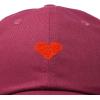 imageDALIX Pixel Heart Hat Womens Dad Hats Cotton Caps Embroidered ValentinesMaroon