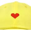 imageDALIX Pixel Heart Hat Womens Dad Hats Cotton Caps Embroidered ValentinesMinion Yellow