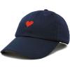 imageDALIX Pixel Heart Hat Womens Dad Hats Cotton Caps Embroidered ValentinesNavy Blue