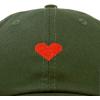 imageDALIX Pixel Heart Hat Womens Dad Hats Cotton Caps Embroidered ValentinesOlive