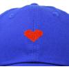 imageDALIX Pixel Heart Hat Womens Dad Hats Cotton Caps Embroidered ValentinesRoyal Blue