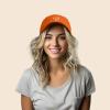 imageHand Drawn Heart Hat Womens Embroidered Baseball CapOrange