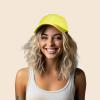 imageHand Drawn Heart Hat Womens Embroidered Baseball CapYellow