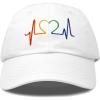 imageDALIX Heartbeat RN Nurse Hat EKG Baseball Cap Medical FitnessWhiterainbow