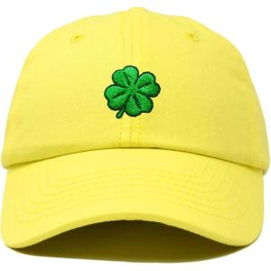 imageDALIX Four Leaf Clover Hat Baseball Cap St Patricks Day Cotton CapsMinion Yellow