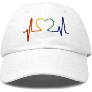 imageDALIX Heartbeat RN Nurse Hat EKG Baseball Cap Medical FitnessWhiterainbow