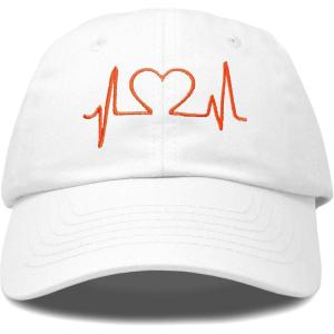 imageDALIX Heartbeat RN Nurse Hat EKG Baseball Cap Medical FitnessWhitered