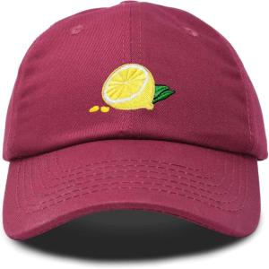 imageDALIX Lemon Hat Baseball CapMaroon