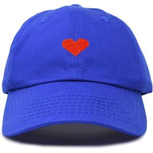 imageDALIX Pixel Heart Hat Womens Dad Hats Cotton Caps Embroidered ValentinesRoyal Blue