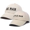 imageDALIX Big Man Little Man Hat Father Son Matching Cap Fun GiftsBeige