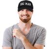 imageDALIX Big Man Little Man Hat Father Son Matching Cap Fun GiftsBlack