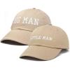 imageDALIX Big Man Little Man Hat Father Son Matching Cap Fun GiftsKhaki