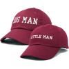 imageDALIX Big Man Little Man Hat Father Son Matching Cap Fun GiftsMaroon