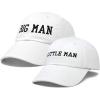 imageDALIX Big Man Little Man Hat Father Son Matching Cap Fun GiftsWhite