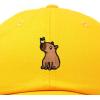 imageDALIX Capybara Cap Embroidered Dad Baseball Hat Cotton Adjustable WomensGold