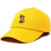 imageDALIX Capybara Cap Embroidered Dad Baseball Hat Cotton Adjustable WomensGold