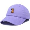 imageDALIX Capybara Cap Embroidered Dad Baseball Hat Cotton Adjustable WomensLavender