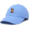 imageDALIX Capybara Cap Embroidered Dad Baseball Hat Cotton Adjustable WomensLight Blue